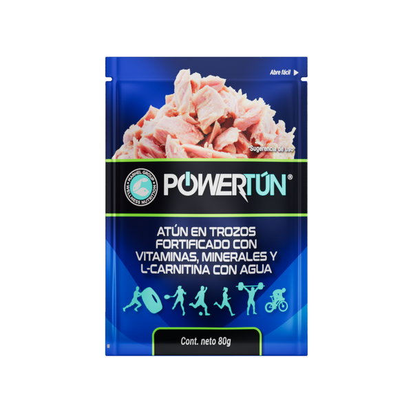 Atún en Trozos en Agua Fortificado -  Powertún Pouch