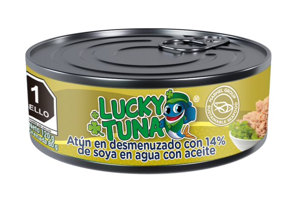 Atún Desmenuzado en Aceite con Soya
